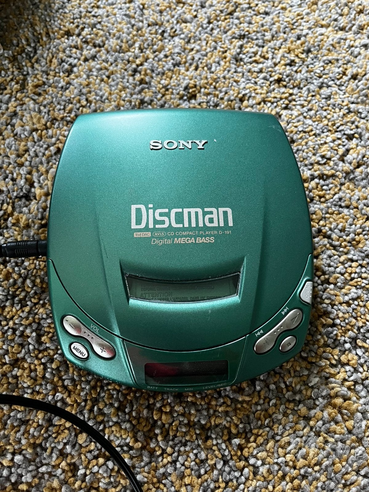 Sony Discman. Sony D-191groen, Ophalen of Verzenden, Discman