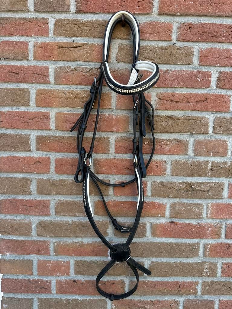 Gebruikte hoofdstel met Mexicaanse neusriem maat full, Dieren en Toebehoren, Paarden en Pony's | Hoofdstellen en Tuigage, Ophalen of Verzenden