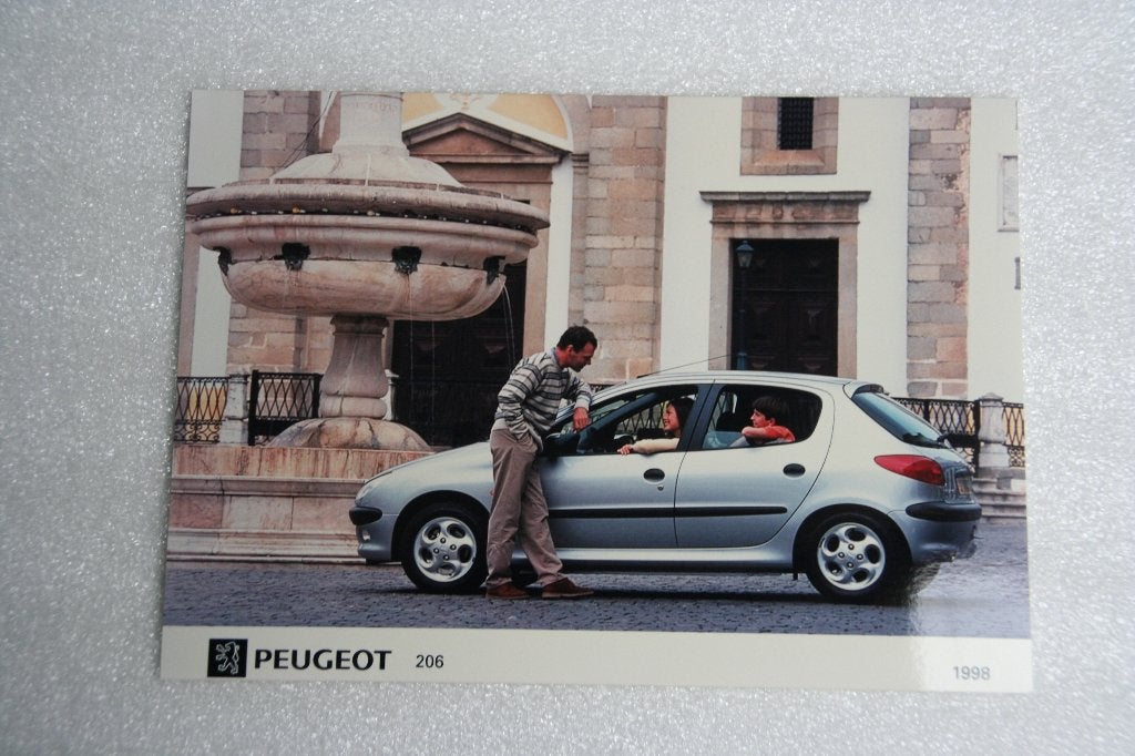 6 x Persfoto Peugeot 206 (1998) (29), Ophalen of Verzenden, Nieuw, Peugeot