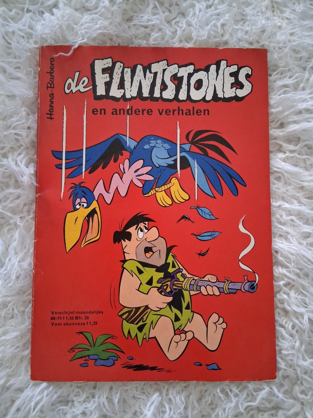 De Flintstones en andere verhalen - Vintage stripboek, Eén stripboek, Ophalen of Verzenden, Gelezen, Hanna-Barbera Productions