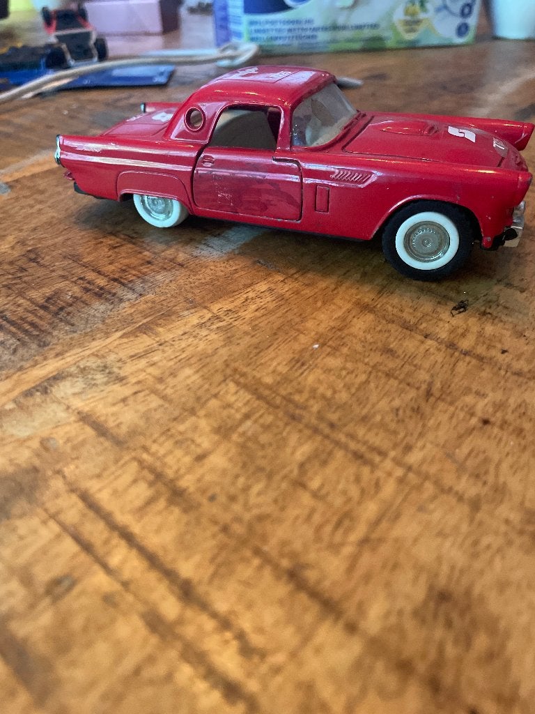 Majorette 1956 Ford Thunderbird modelau, Hobby en Vrije tijd, Modelauto's | 1:87, Ophalen, Gebruikt, Auto, Majorette