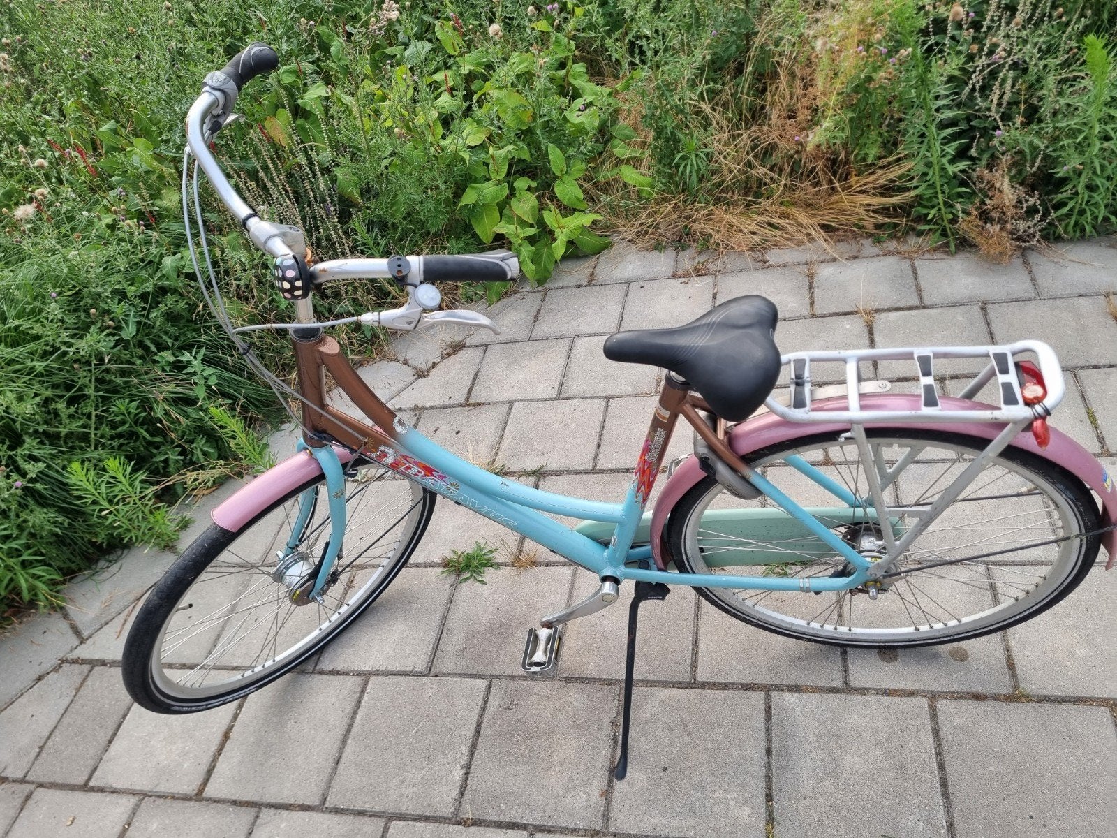 Batavus Blockbuster roze blauw gebruikt, Ophalen, Gebruikt, Batavus