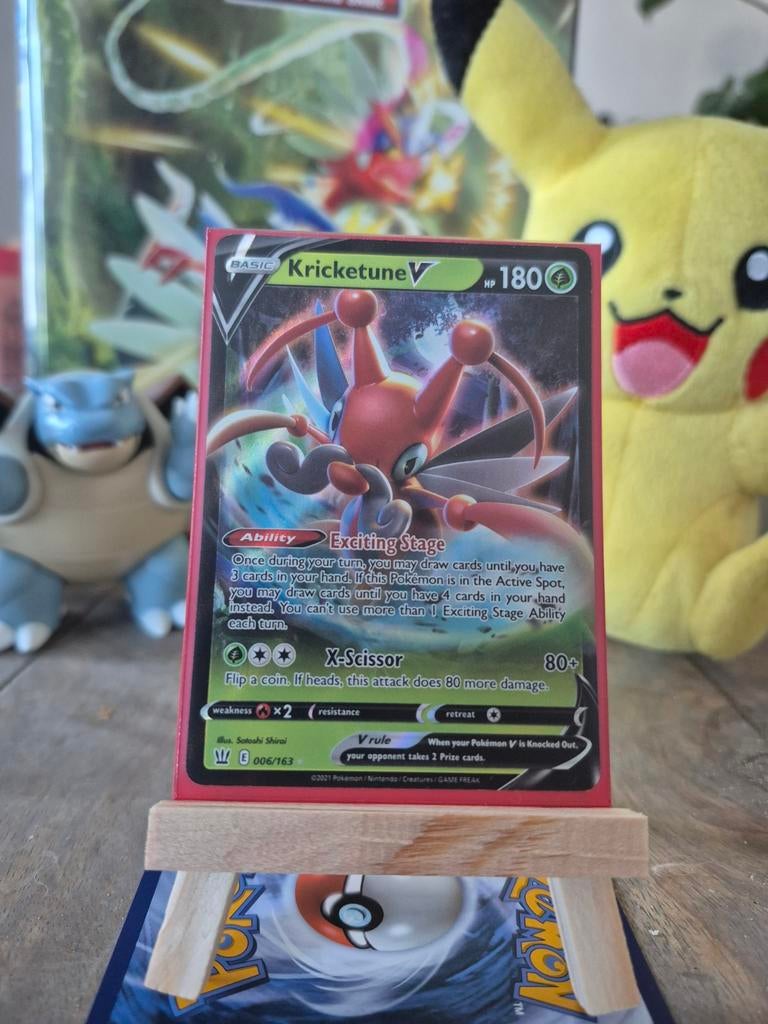 Pokémon Kaart: Kricketune V (006/163) - Zo goed als nieuw, Ophalen of Verzenden, Zo goed als nieuw, Losse kaart