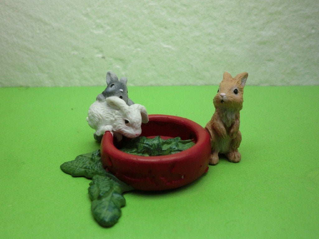 Schleich 13725 konijntjes, dierfiguur, Verzenden, Zo goed als nieuw, Boerderijdier, Beeldje of Figuurtje