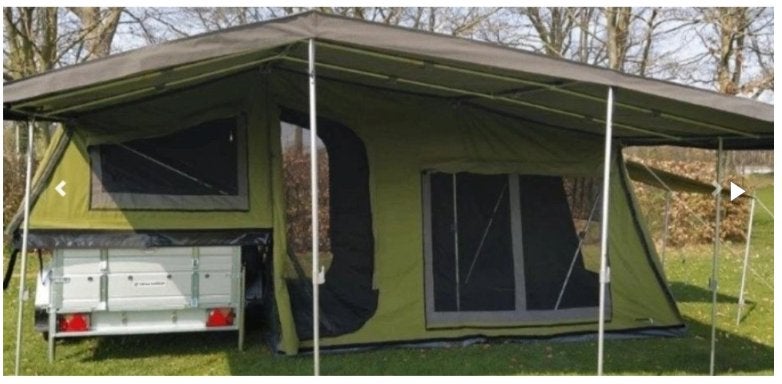 vouwwagen Campooz / 3dog / Campwerk - dit merk: Buite Lewe 2, Tot en met 4, Groen, Ophalen, Overige merken