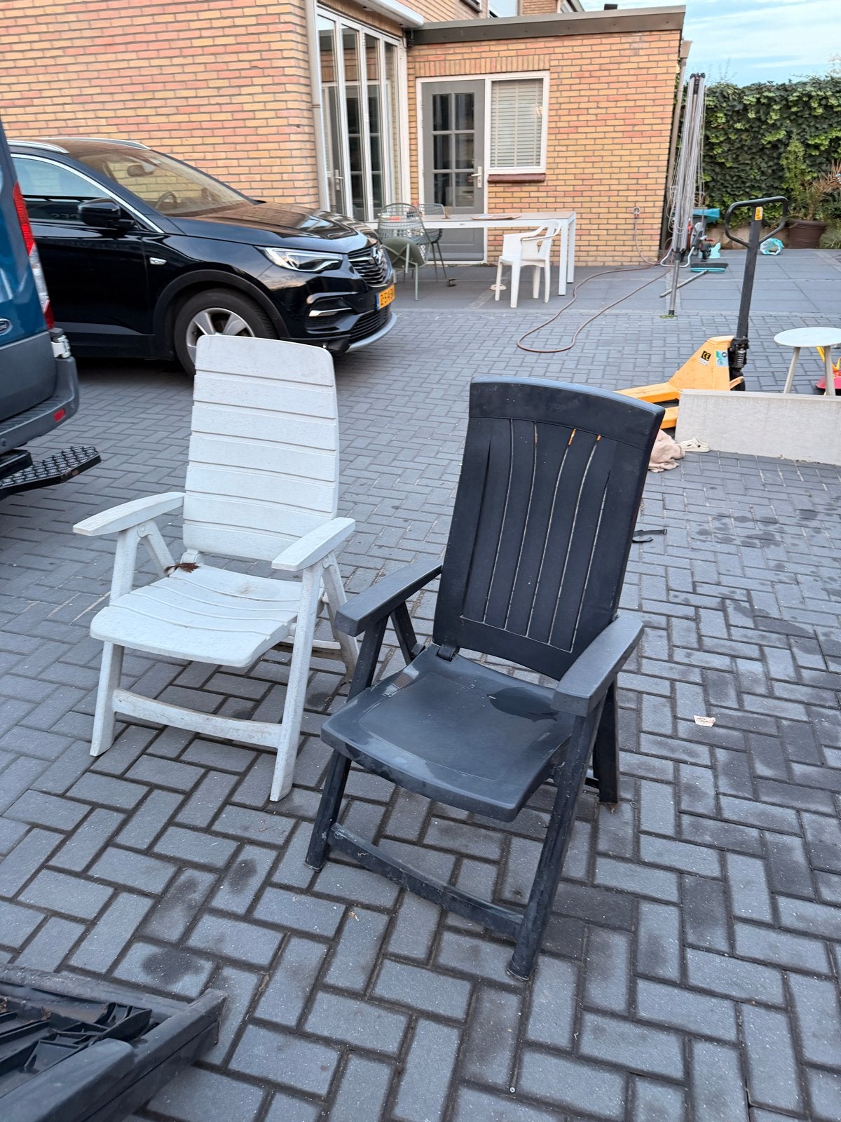 8x tuinstoel hartman jardin, Ophalen of Verzenden, Gebruikt, Kunststof, Inklapbaar