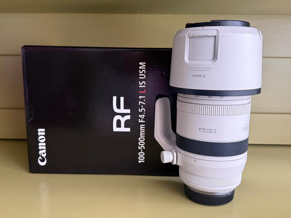 Canon RF 100-500mm F4.5-7.1 L IS USM, Audio, Tv en Foto, Fotografie | Lenzen en Objectieven, Ophalen of Verzenden, Zo goed als nieuw