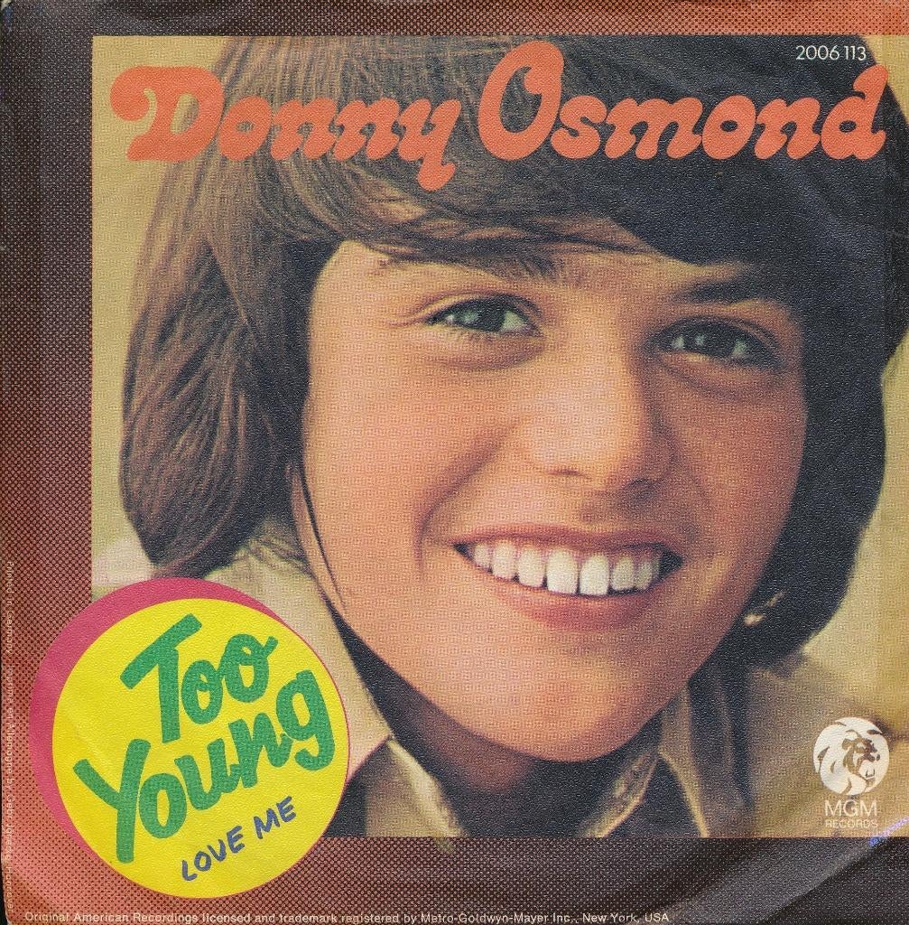 2619 Donny Osmond - Too young (1972), Cd's en Dvd's, Gebruikt, 7 inch, Single, Ophalen of Verzenden