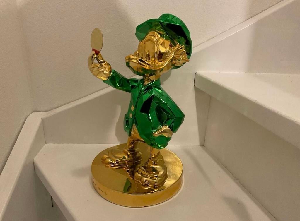 Donald Duck met Bitcoin Lior24, Antiek en Kunst, Kunst | Designobjecten, Ophalen of Verzenden