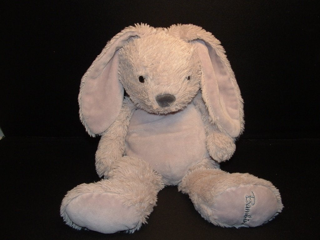 BAMBINO KONIJN PLUCHE LANGHARIG GRIJS MET VELOURS, Ophalen of Verzenden, Nieuw, Overige typen