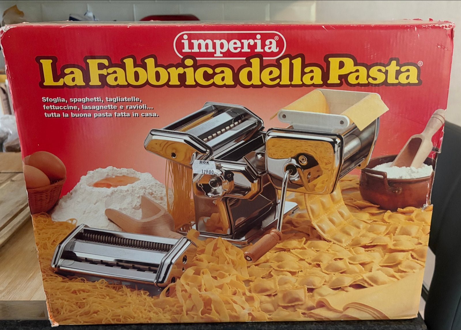 Imperia La Fabbrica della Pasta Pastamachine, Ophalen, Zilver, Zo goed als nieuw, Metaal