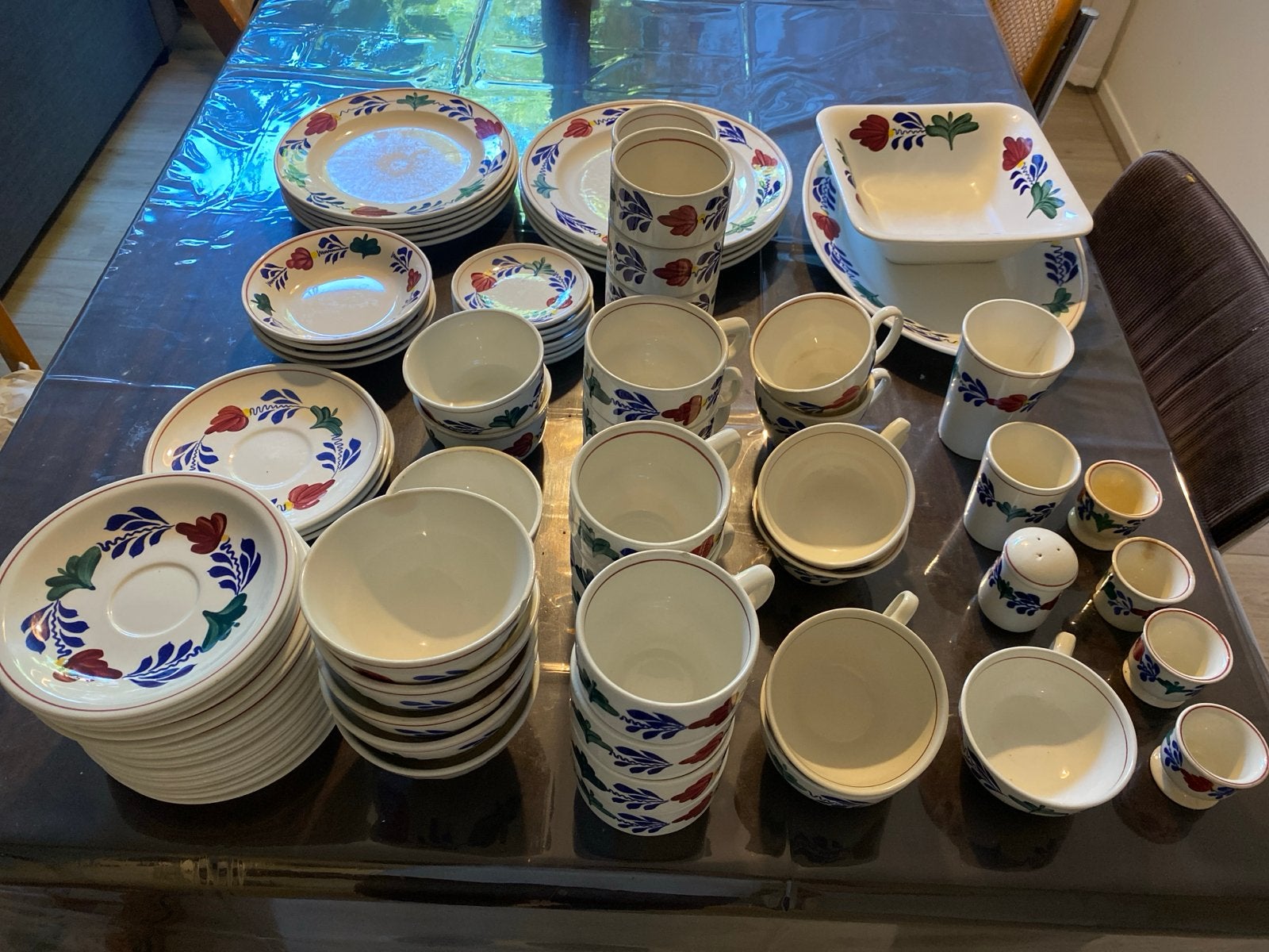 Divers Boerenbont servies, Ophalen, Gebruikt, Keramiek, Vintage