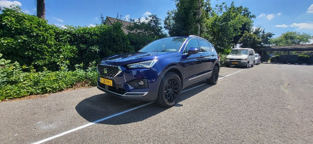 Seat Tarraco 2.0 TSI 190pk 4DRIVE Dsg-7 2020 Blauw, Auto's, Seat, Automaat, Zwart, 1984 cc, Blauw