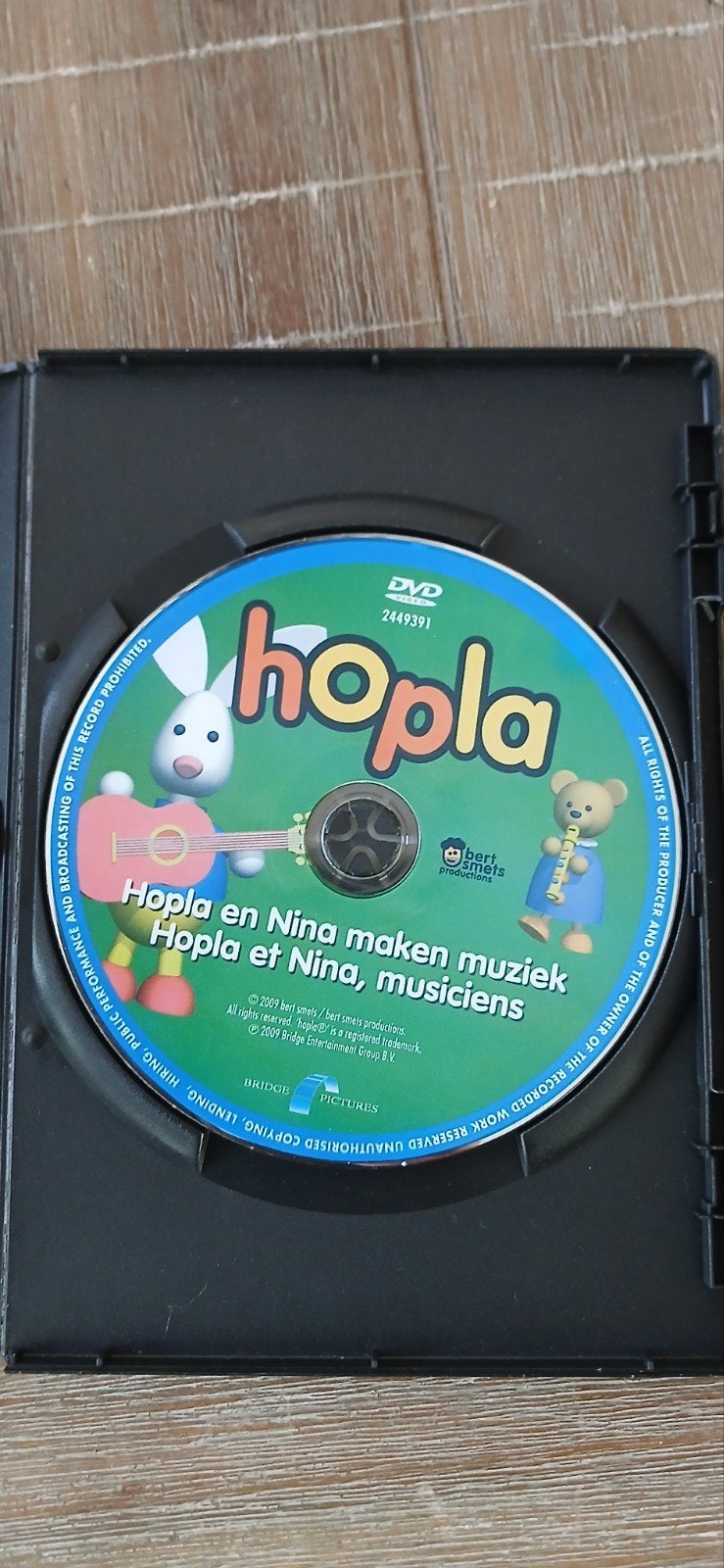 Hopla - Hopla en Nina maken muziek (DVD), Cd's en Dvd's, Gebruikt, Alle leeftijden, Tv-serie, Familie