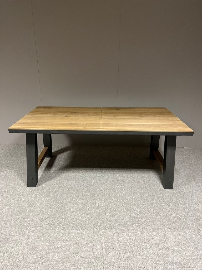 Farmland uitschuiftafel van Henders en Hazel, Overige stijlen, 190 cm, Metaal, 100 cm