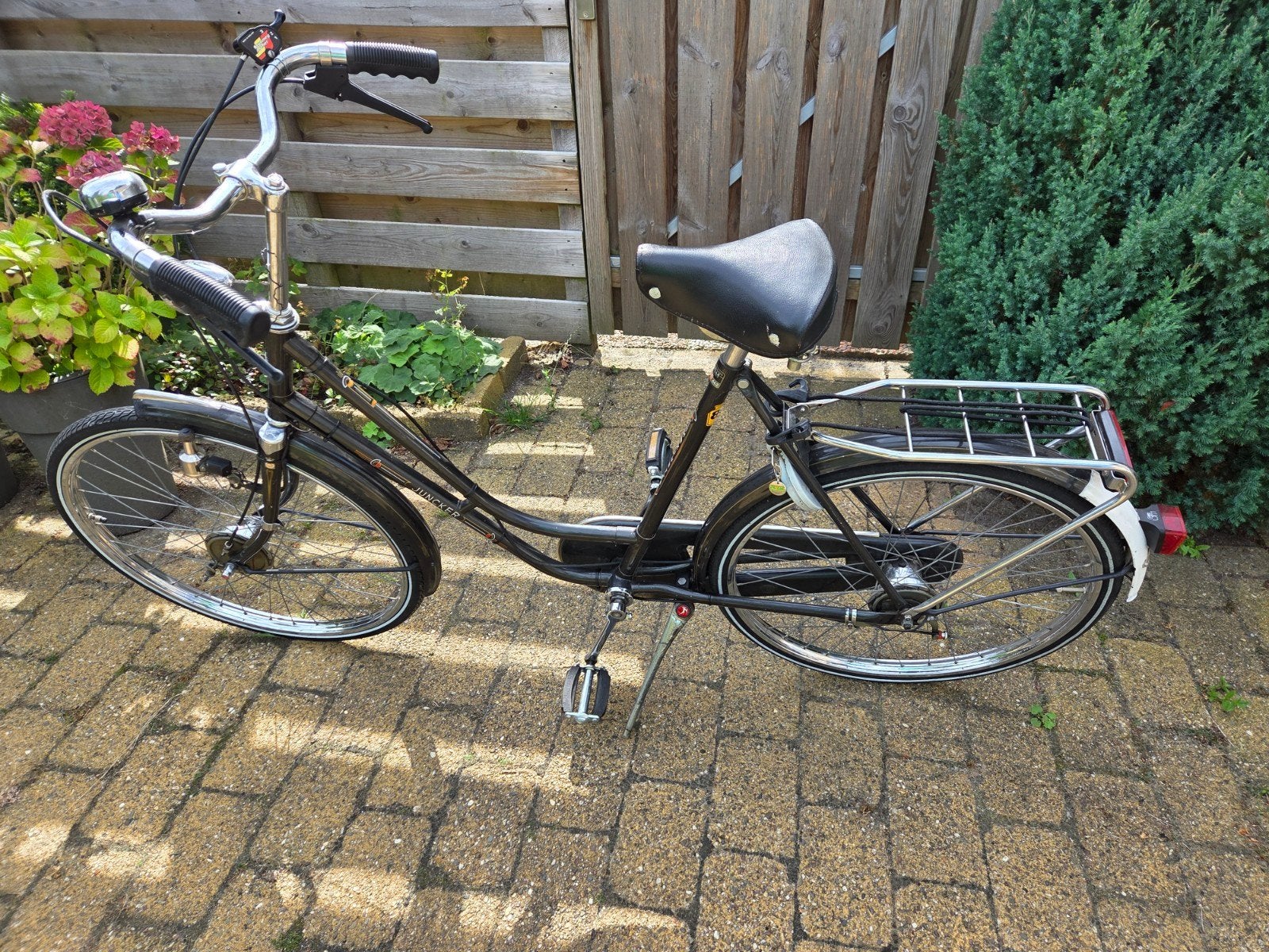 Juncker dames fiets,3 versnellingen,chroom velgen 24" banden, Ophalen, Trommelrem, Overige merken, Versnellingen