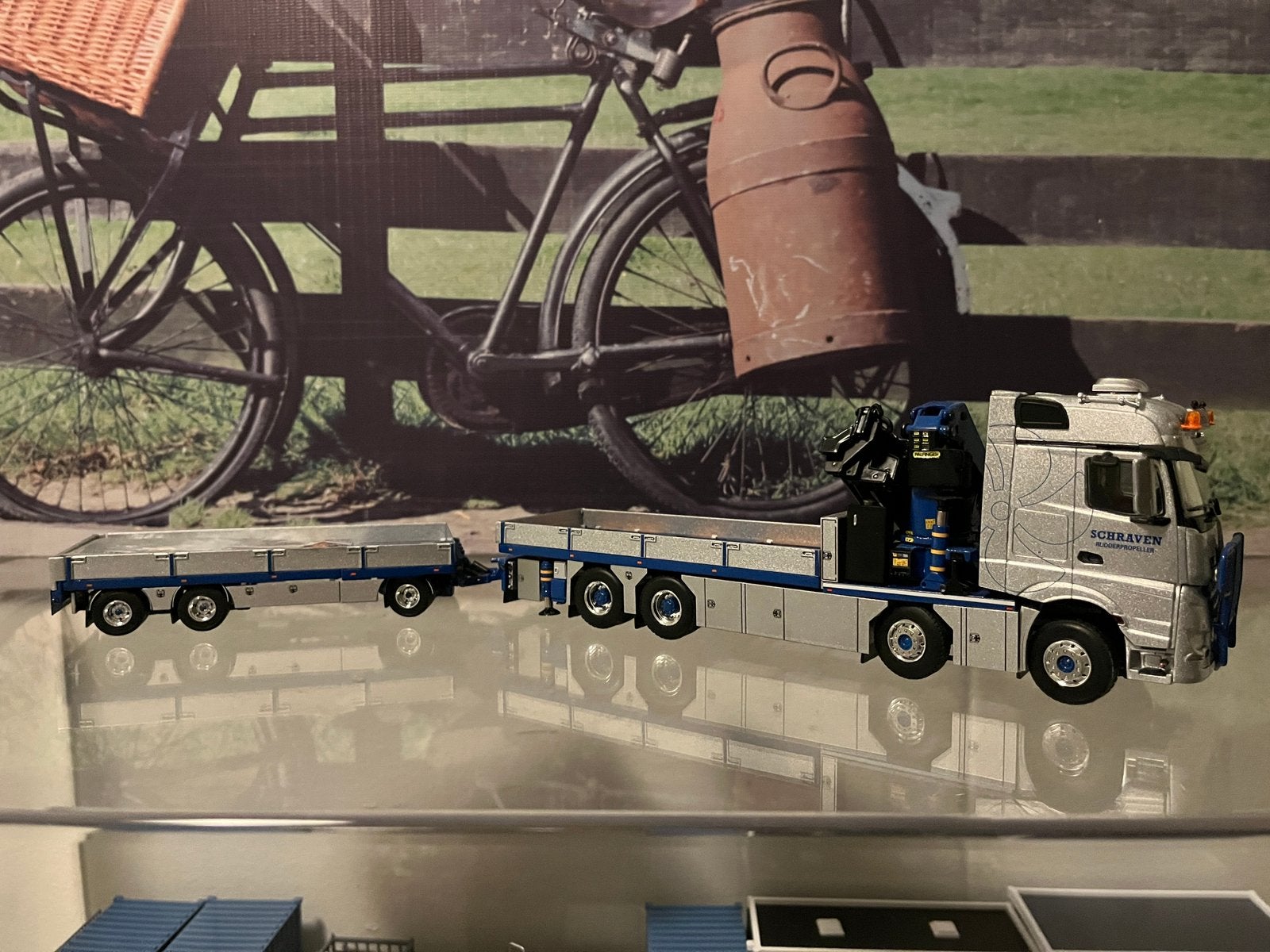 WSI Mercedes Actros Schraven Palfinger, Ophalen of Verzenden, Zo goed als nieuw, Bus of Vrachtwagen, Wsi