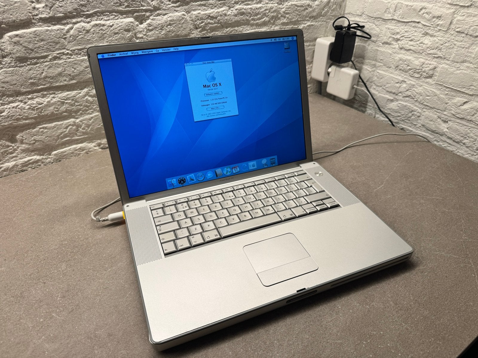 Apple PowerBook G4 1.33GHz - Vintage Laptop, Gebruikt, Overige modellen, Minder dan 4 GB, 13 inch