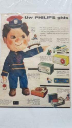 Orig. Advertentie philips 1960 oude radio en grammofoon, Ophalen