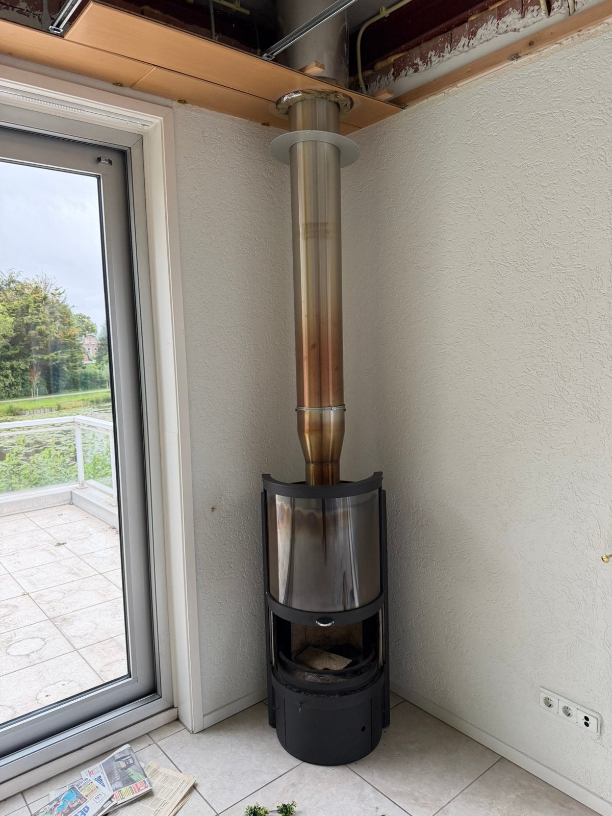 Mooie houtkachel, Ophalen, Zo goed als nieuw, Hout, Houtkachel