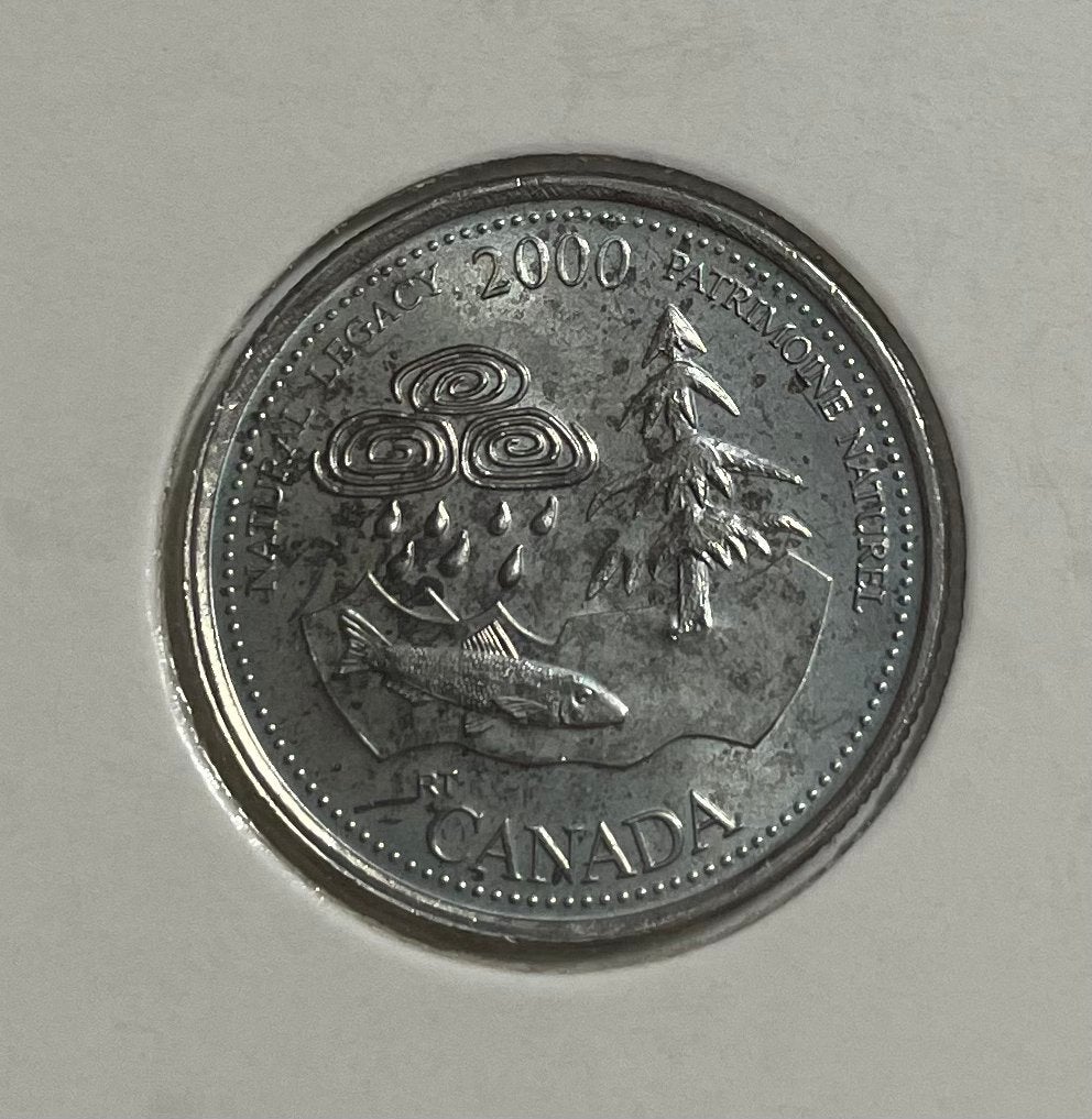 25 cent Canada 2000, Ophalen of Verzenden, Noord-Amerika