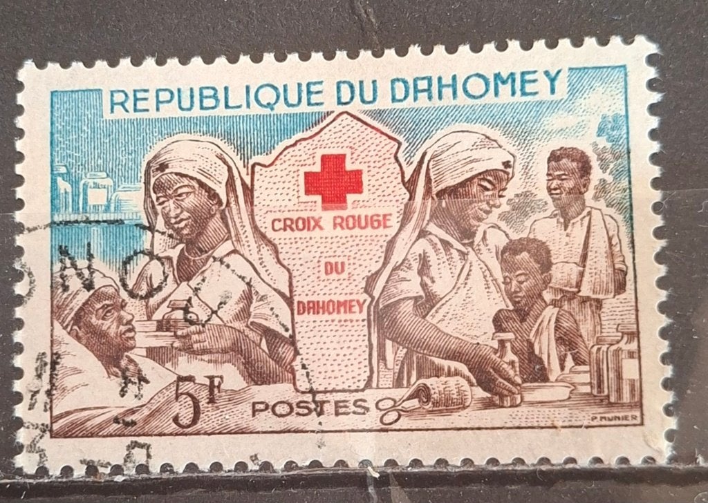 Dahomey Postzegel (B3-P26), Ophalen of Verzenden, Overige landen, Gestempeld