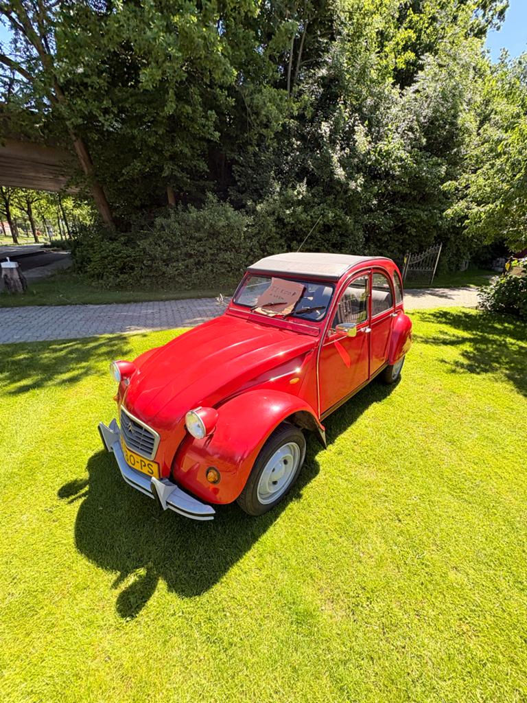 Citroën 2CV 0.6 Club S6 1987 Rood, Auto's, Voorwielaandrijving, 602 cc, 2CV, Origineel Nederlands