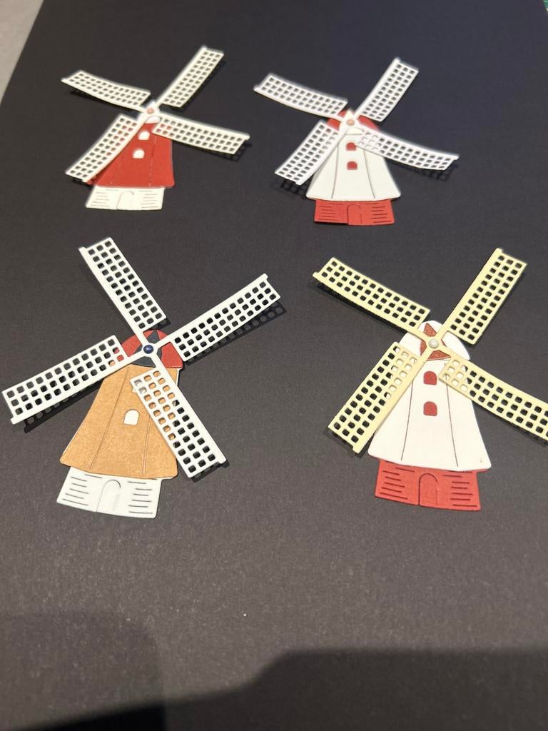 Mooie handgemaakte molentjes van papier, Ophalen of Verzenden, Nieuw, Overige thema's, Pons of Mal