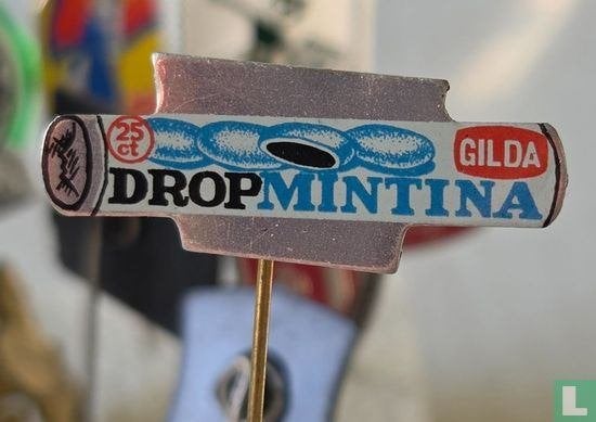 Speldje - Dropmintina Gilda, Ophalen of Verzenden, Zo goed als nieuw, Merk, Speldje of Pin