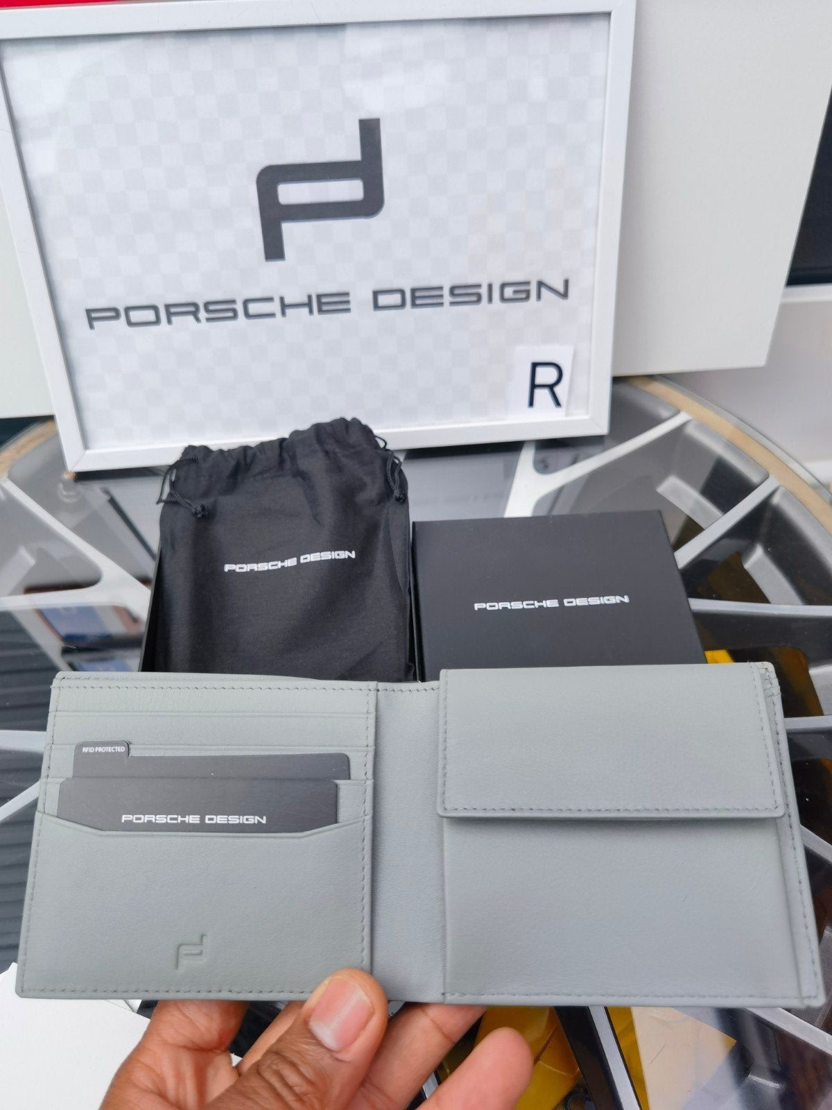 nieuw origineel porsche design portemonnee van echt leder, Ophalen of Verzenden, Nieuw, Zwart, Leer