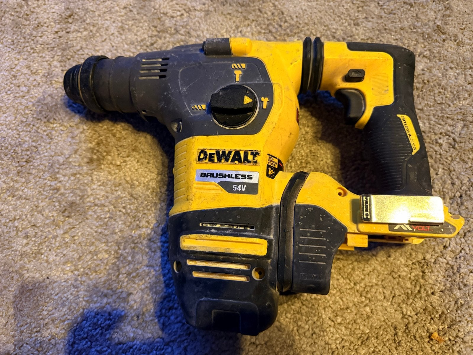 DeWalt DCH333 54V XR FlexVolt SDS-Plus Boorhamer, Doe-het-zelf en Verbouw, Ophalen, Boor- en/of Breekhamer, Klopboormechanisme