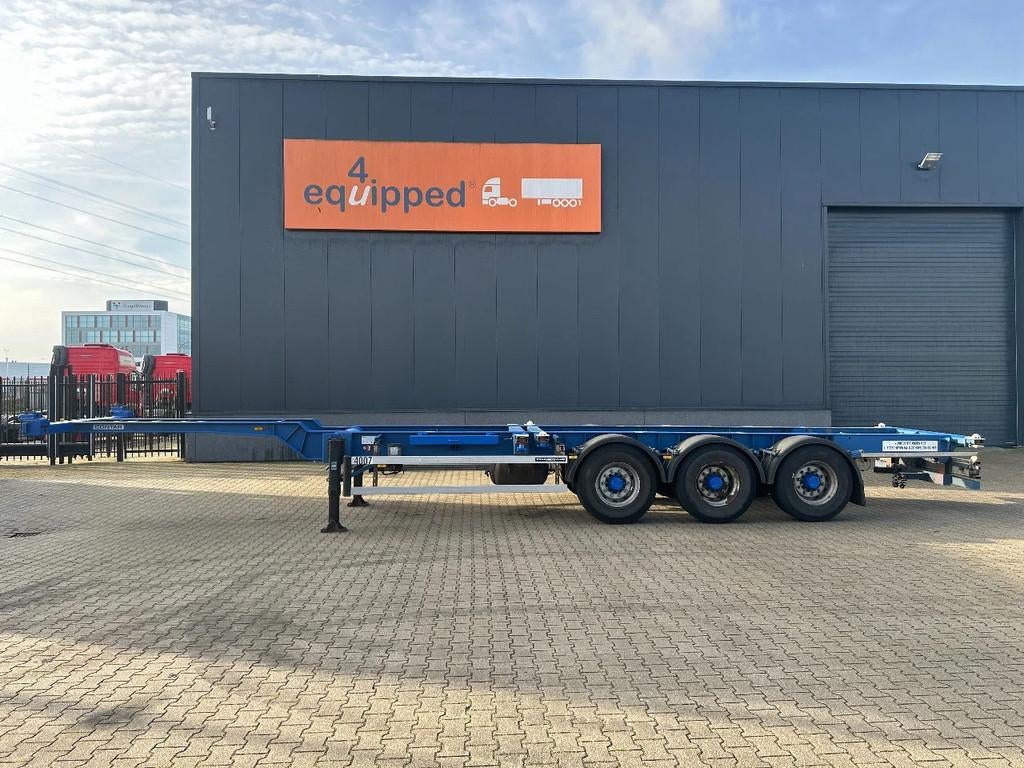 Contar 40FT HIGH CUBE chassis / liftaxle / drumbrakes / NL-C, Overige brandstoffen, Bedrijf, Aanhangers en Opleggers, Te koop