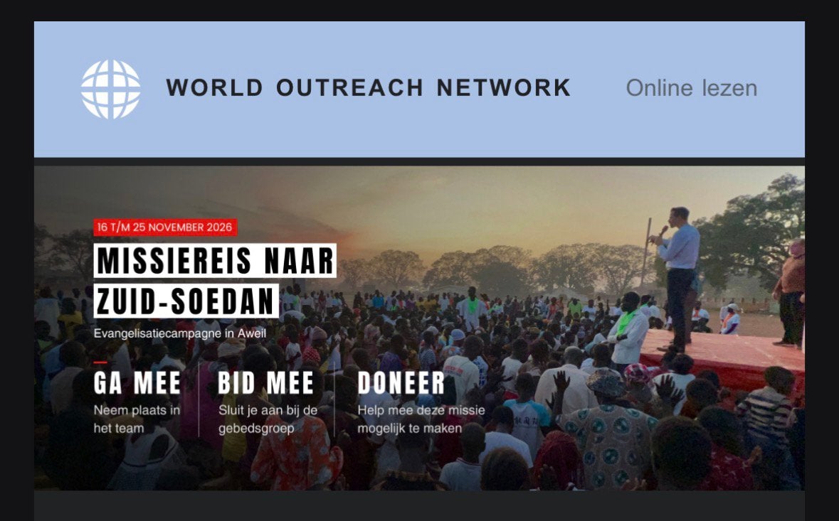 Evangelisatie Zuid-Soedan / gift gevraagd om te gaan helpen!, Vacatures, 33 - 40 uur, Overige niveaus, Starter, Overige vormen