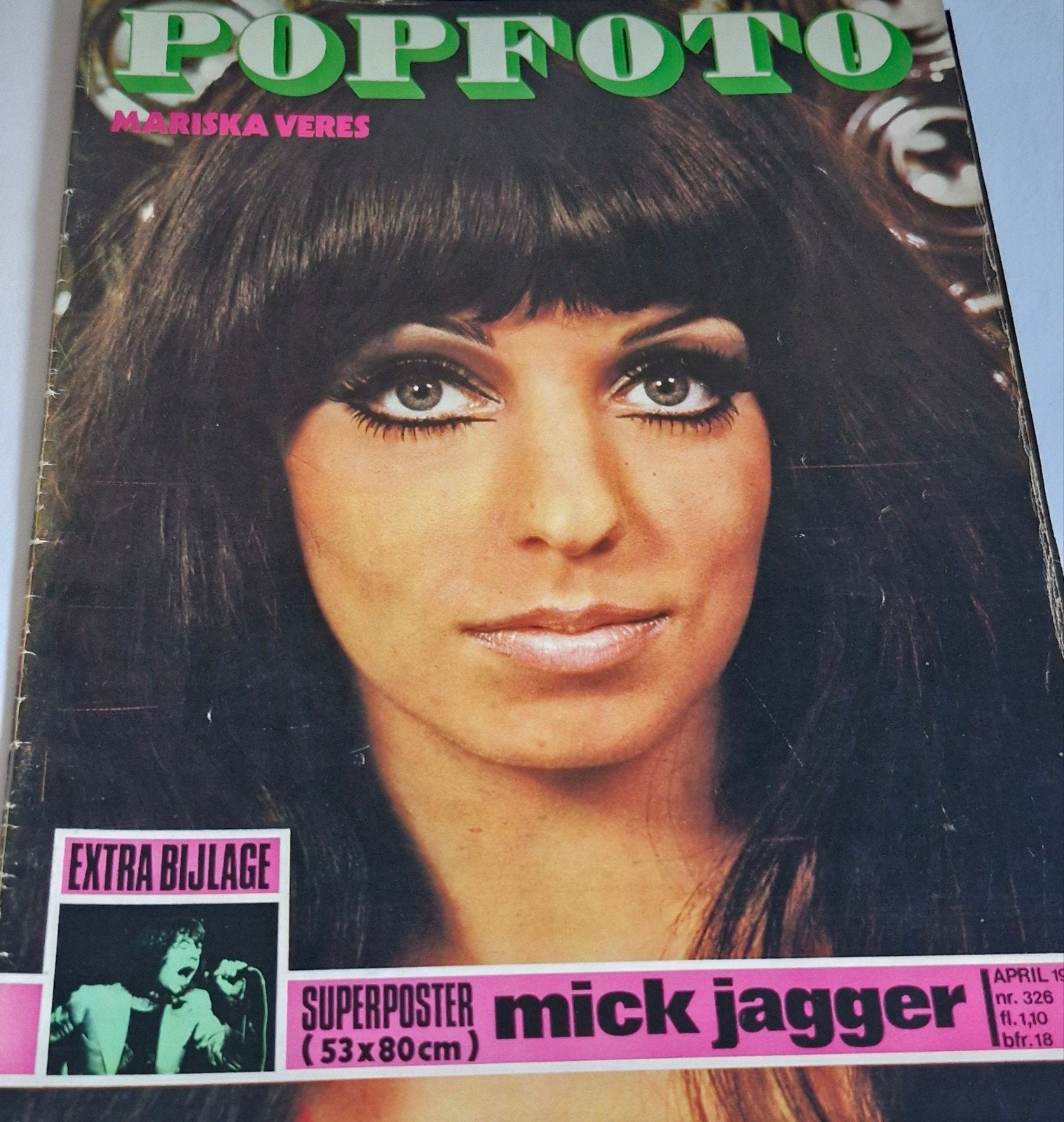 Popfoto 1971 - Mariska Veres, Mick Jagger-elton john, Ophalen of Verzenden, Gelezen, Muziek, Film of Tv