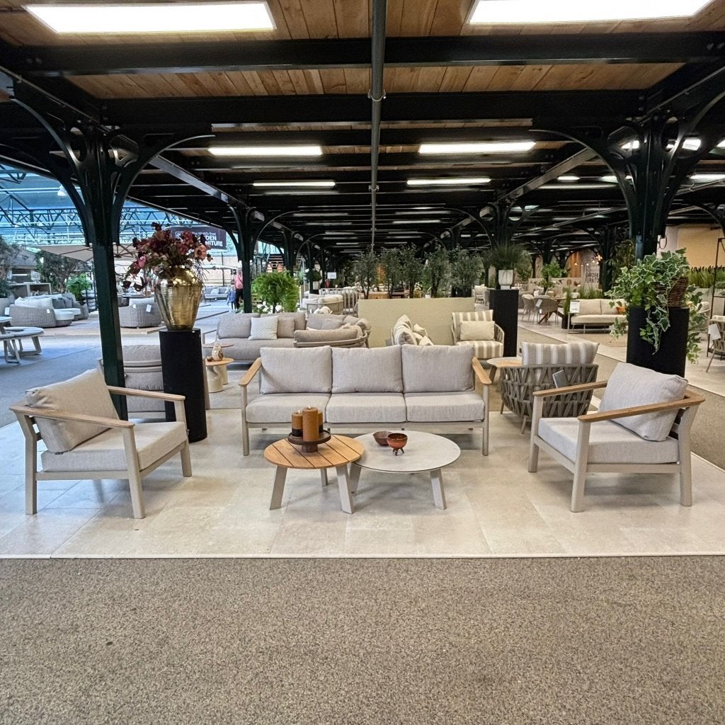 Olivia Loungeset | Showroommodel, Ophalen, 5 zitplaatsen, Gebruikt, Aluminium