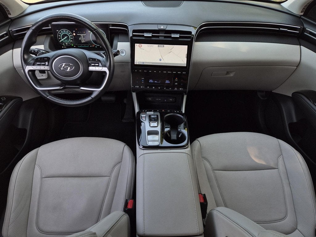 Hyundai Tucson 1.6 T-GDI PHEV Premium Sky 4WD / Glazen schui, Auto's, Hyundai, Automaat, 1350 kg, 14 kWh, Gebruikt