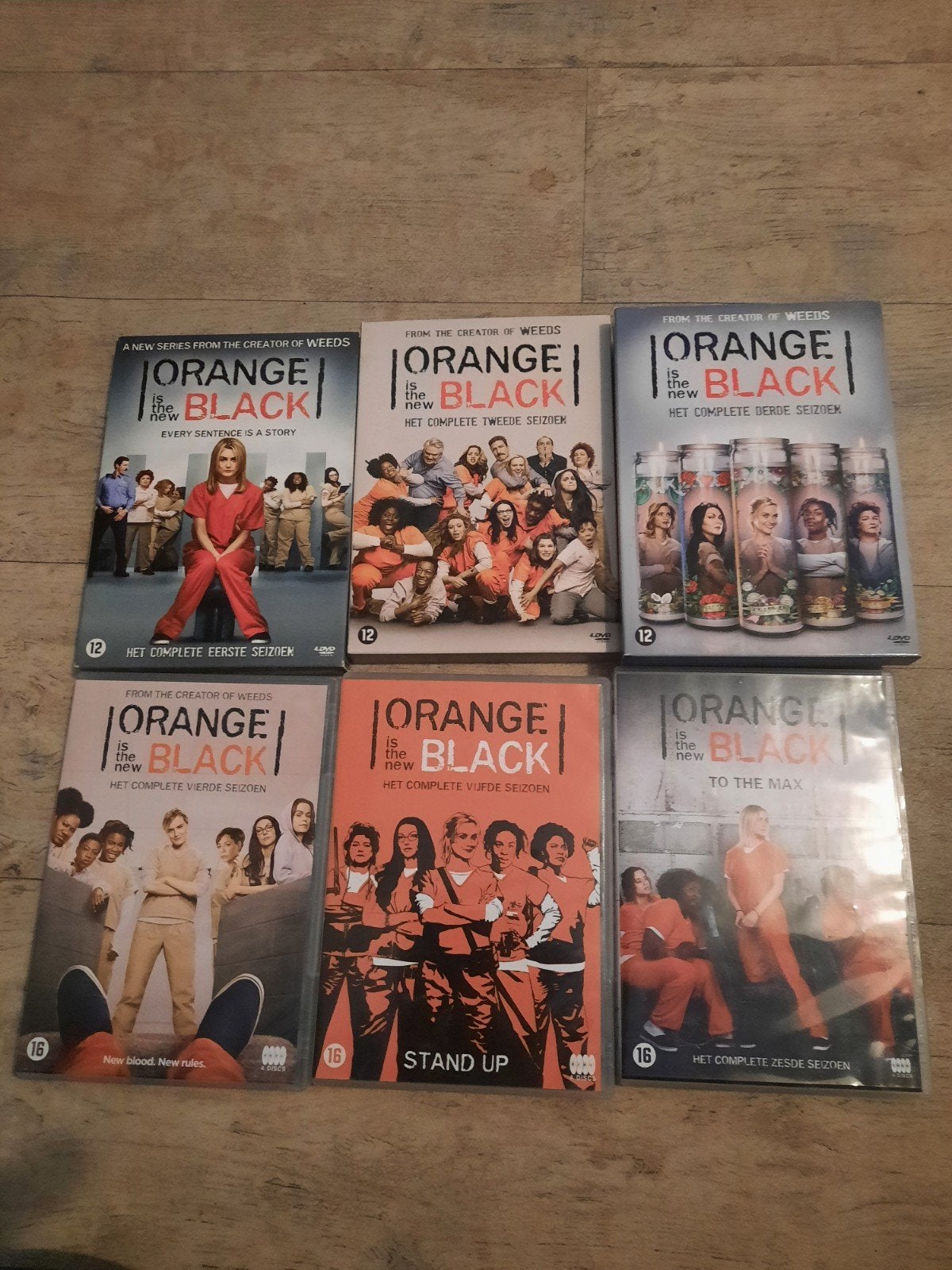 Orange is the New Black Seizoen 1-6 DVD + Seizoen 3 Blu-ray, Inclusief DVD, Vanaf 16 jaar, Ophalen of Verzenden, Zo goed als nieuw
