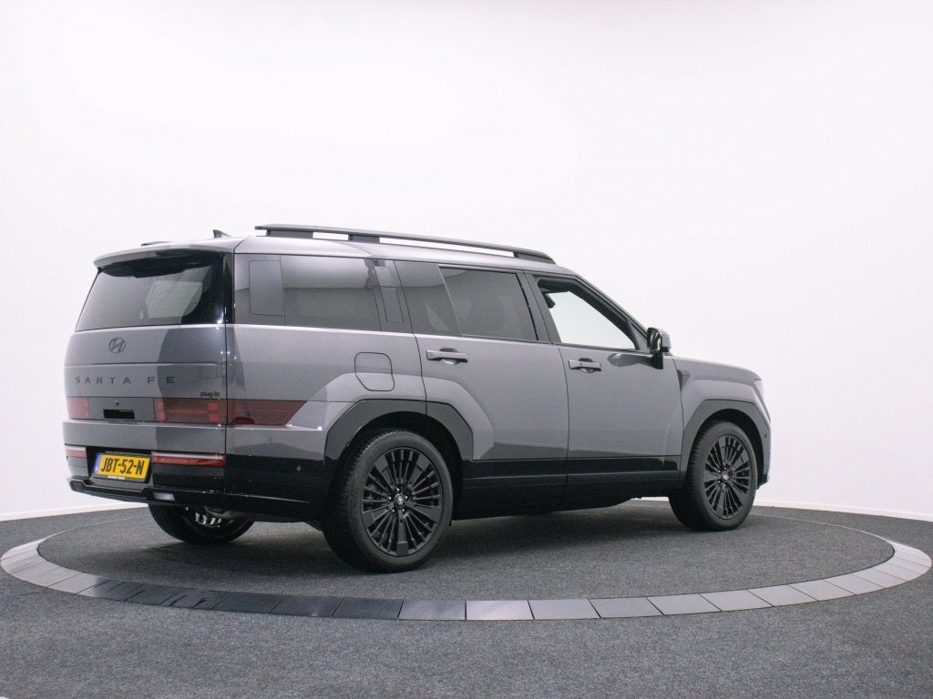 Hyundai Santa Fe 1.6 T-GDI PHEV | Private lease 1249.- | Bla, Auto's, Hyundai, Automaat, Santa Fe, Gebruikt, Zwart