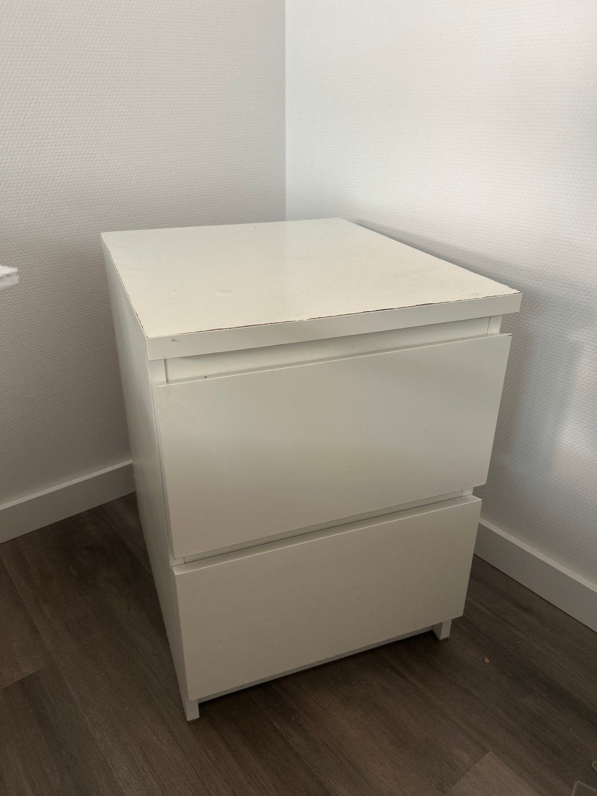 IKEA Nachtkastje gebruikt wit, Ophalen, Gebruikt, Hout