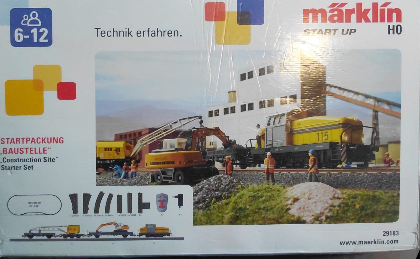 Märklin Start Up Set Digitaal 29183 - Bouwplaats, Wisselstroom, Treinset, Ophalen of Verzenden, Zo goed als nieuw