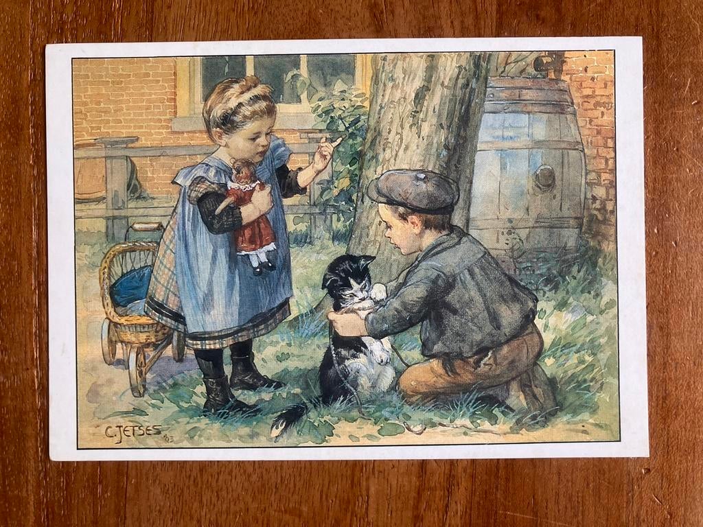 Cornelis Jetses - Wat Denkt Poes? Ot en Sien., Ophalen of Verzenden, 1960 tot 1980, Ongelopen, Kinderen