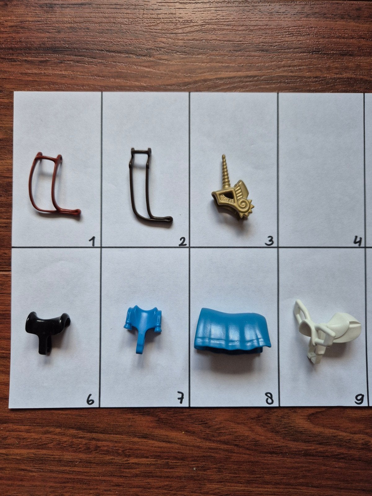 Playmobil onderdelen paard toebehoren, teugels, zadel, Ophalen of Verzenden, Gebruikt, Losse onderdelen, Overige typen