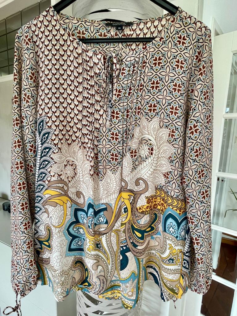 Comma blouse maat 42, Kleding | Dames, Blouses en Tunieken, Verzenden, Zo goed als nieuw, Maat 42/44 (L), Beige