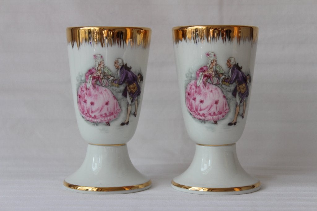Vintage Limoges P. Dussault Les Decors de Paris vazen, Antiek en Kunst, Antiek | Porselein, Ophalen of Verzenden
