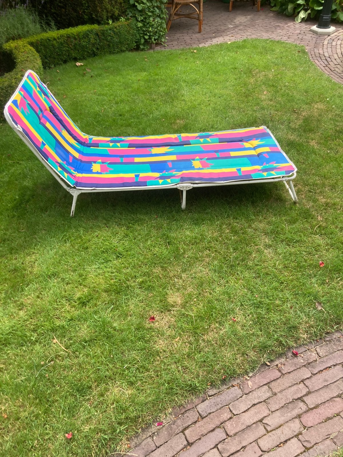 Ligbed, Tuin en Terras, Ligbedden, Ophalen, Gebruikt, Metaal, Verstelbaar