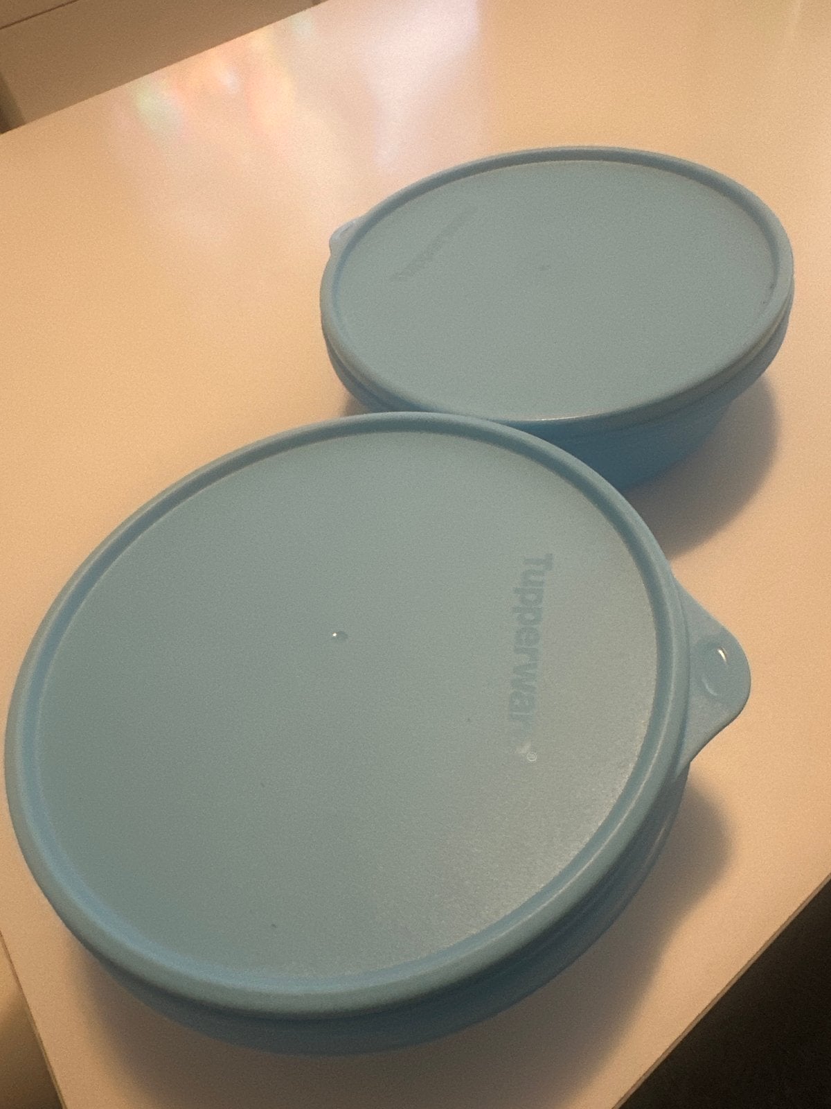 Tupperware Ruimtekom 1 Liter Baby Blauw, BPA-vrij, Blauw, Nieuw, Ophalen of Verzenden