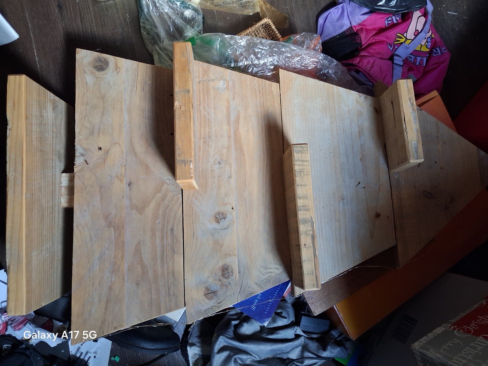 Houten kerstboom, paasei en matras voor campingbed, Ophalen, Gebruikt, Matras