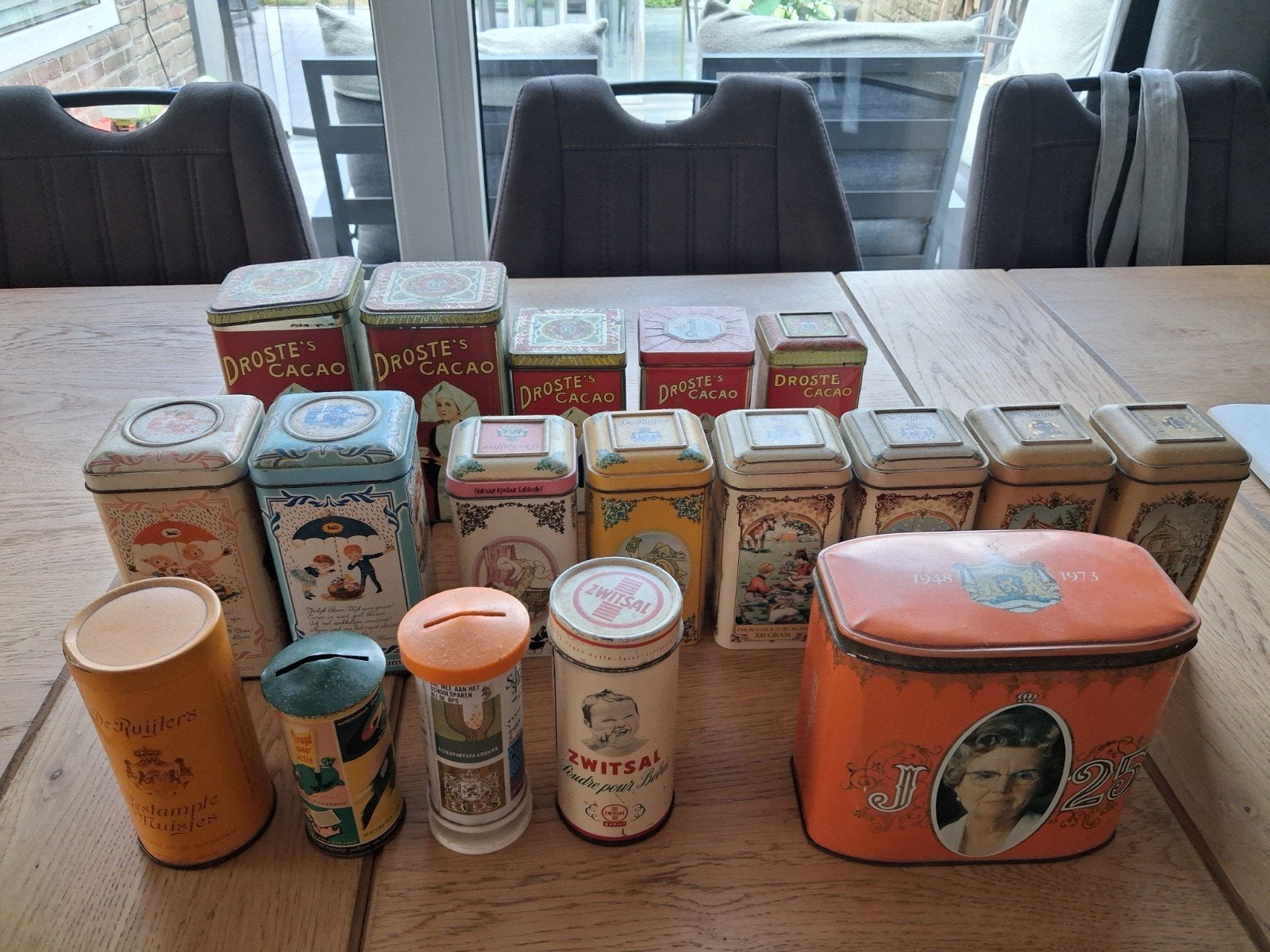 Nostalgische blikken De ruijter,Zwitsal, droste zie foto's, Verzamelen, Ophalen of Verzenden, Gebruikt, Overige, Droste