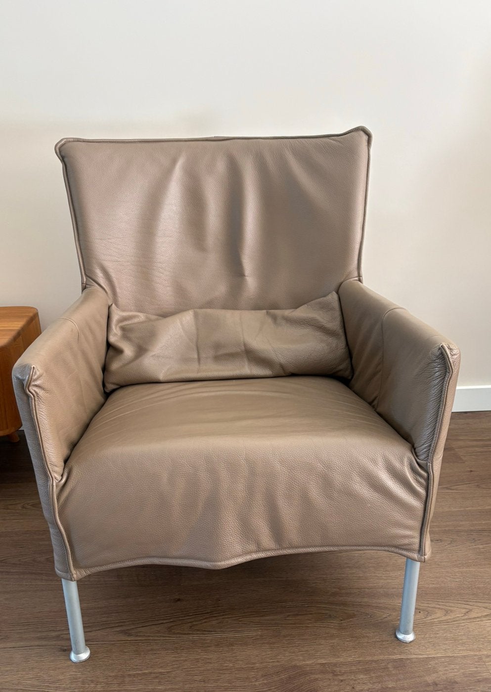 Leren fauteuil, Huis en Inrichting, Ophalen, Gebruikt