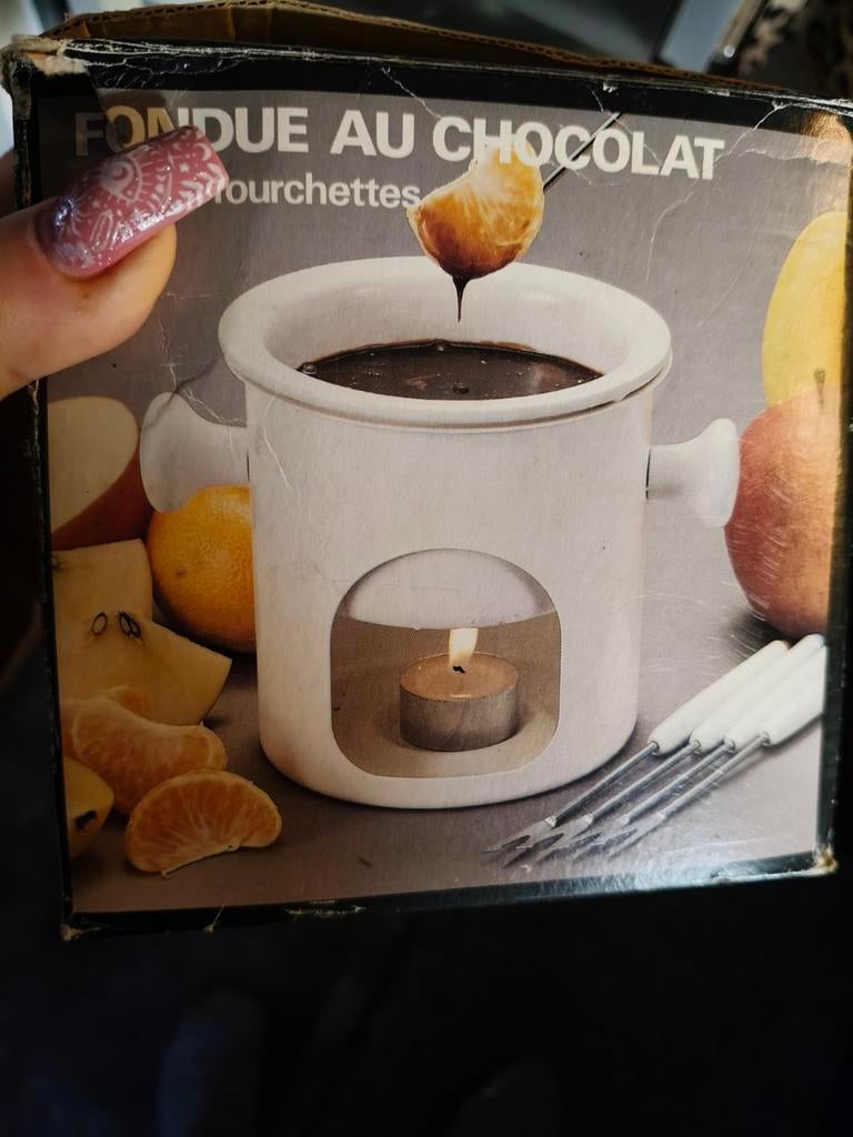 Chocolade Fondueset - Compleet met Vorkjes, Witgoed en Apparatuur, Gourmetstellen, Ophalen of Verzenden